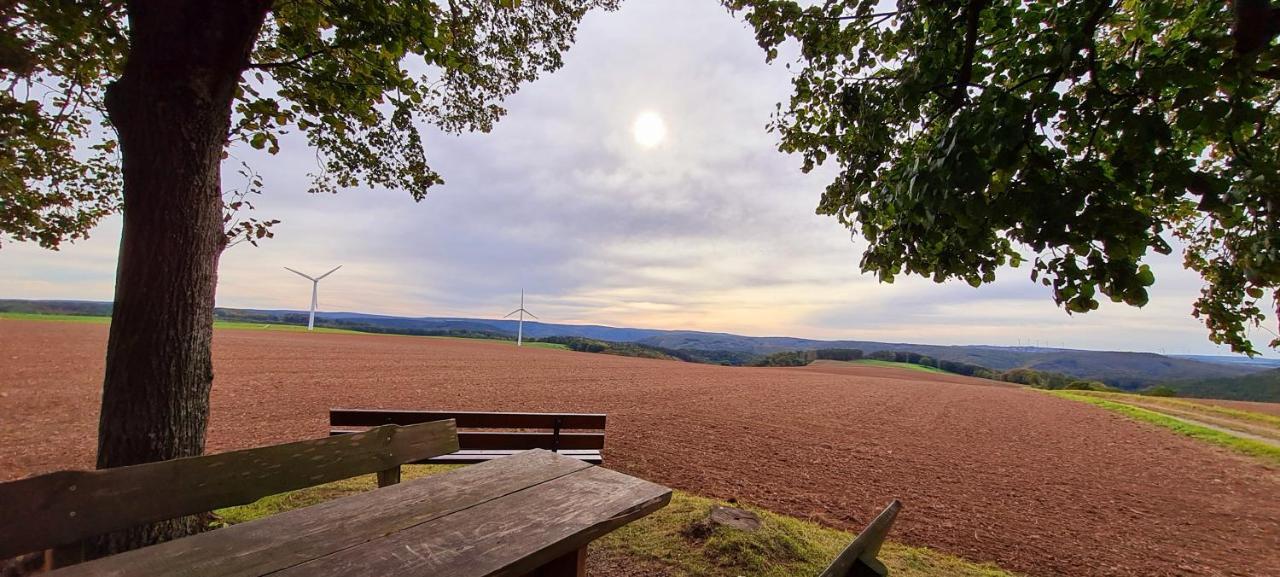 Eifelhof mit Obstbaumwiese Nideggen Exterior foto